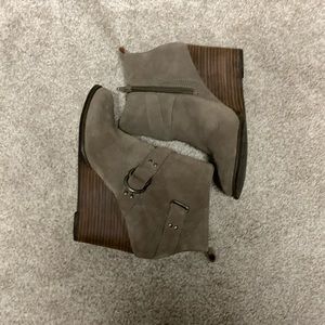 Wedged boots. 8 1/2. Lucky Brand